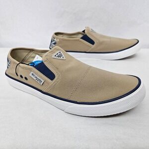 Columbia PFG Slack Tide Slip Shoes BM0153-217 Oxford Tan Carbon Men's Size 10